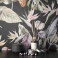 Blommigt Kakel Lilysuite Svart Matt 60x120 cm (Två Stycken Set) 2 Preview